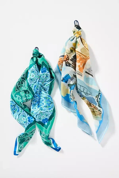 By Anthropologie Bright Icon Hair Scarves, Set Of 2