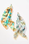 By Anthropologie Bright Icon Hair Scarves, Set Of 2 In Yellow