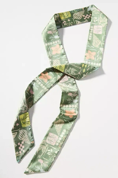 By Anthropologie Bright Icon Printed Hair Scarf
