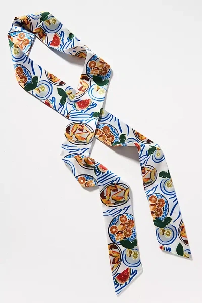 By Anthropologie Bright Icon Printed Hair Scarf