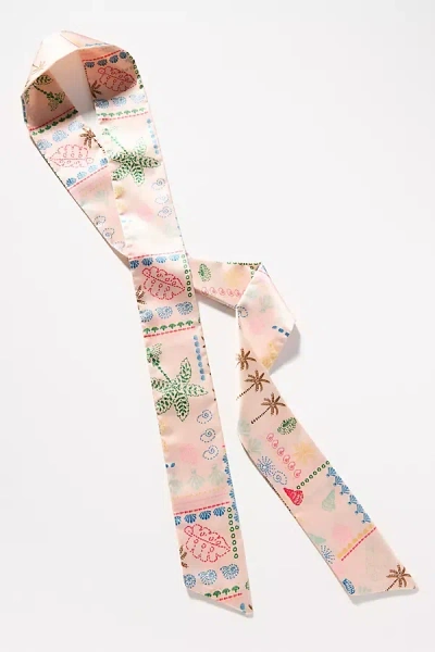By Anthropologie Bright Icon Printed Hair Scarf