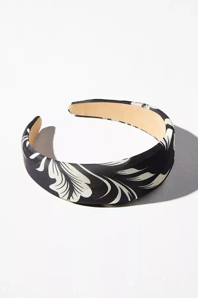 By Anthropologie Bright Leaflet Headband In Black