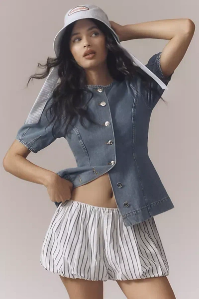 By Anthropologie Bubble-hem Boxer Shorts