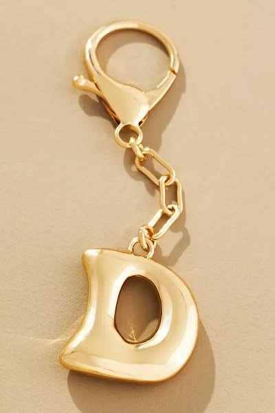 By Anthropologie Bubble Letter Monogram Bag Charm In Multicolor