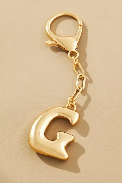 By Anthropologie Bubble Letter Monogram Bag Charm In Multicolor