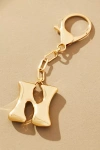 By Anthropologie Bubble Letter Monogram Bag Charm In Multicolor