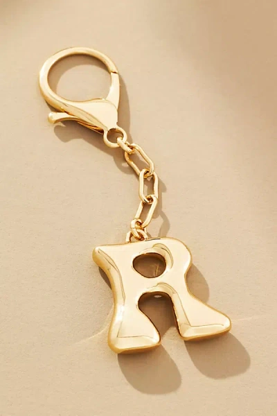 By Anthropologie Bubble Letter Monogram Bag Charm In Multicolor