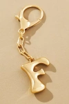 By Anthropologie Bubble Letter Monogram Bag Charm In Multicolor