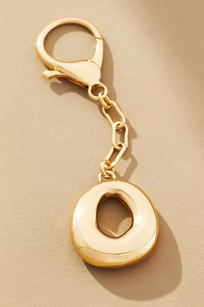 By Anthropologie Bubble Letter Monogram Bag Charm In Multicolor