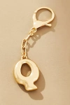 By Anthropologie Bubble Letter Monogram Bag Charm In Multicolor