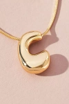 By Anthropologie Bubble Letter Monogram Necklace In Multicolor