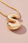 By Anthropologie Bubble Letter Monogram Necklace In Multicolor