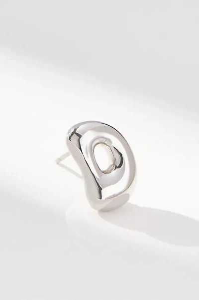 By Anthropologie Bubble Letter Monogram Post Earrings In Multicolor