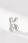By Anthropologie Bubble Letter Monogram Post Earrings In Multicolor