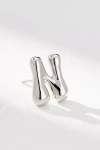 By Anthropologie Bubble Letter Monogram Post Earrings In Multicolor
