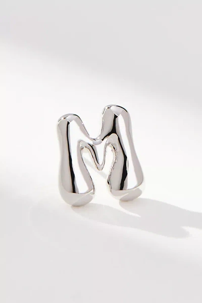 By Anthropologie Bubble Letter Monogram Post Earrings In Multicolor