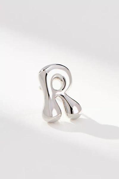 By Anthropologie Bubble Letter Monogram Post Earrings In Multicolor