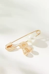 By Anthropologie Bubble Letter Monogram Safety Pin Brooch