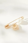By Anthropologie Bubble Letter Monogram Safety Pin Brooch
