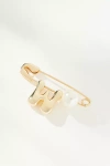 By Anthropologie Bubble Letter Monogram Safety Pin Brooch