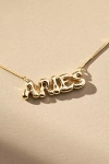 By Anthropologie Bubble Letter Zodiac Necklace