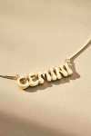 By Anthropologie Bubble Letter Zodiac Necklace