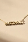 By Anthropologie Bubble Letter Zodiac Necklace