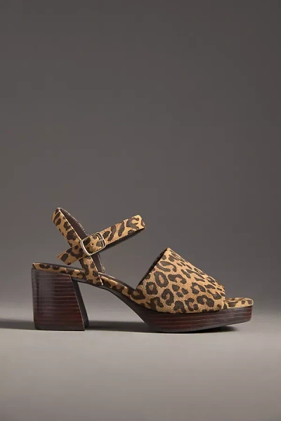 By Anthropologie Buckle Open-toe Block Heels