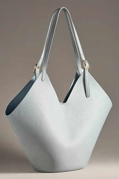By Anthropologie Buckle-strap Tote In Blue