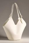 By Anthropologie Buckle-strap Tote In White