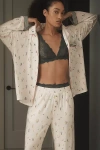 By Anthropologie Buttondown Pajama Shirt In White