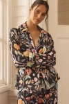 By Anthropologie Buttondown Pyjama Shirt In Multi