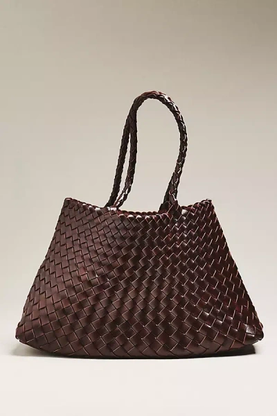 By Anthropologie Calla Large Woven Satchel Bag In Brown