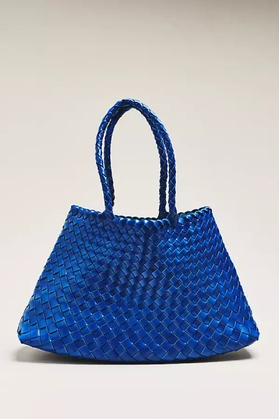 By Anthropologie Calla Large Woven Shoulder Bag In Blue