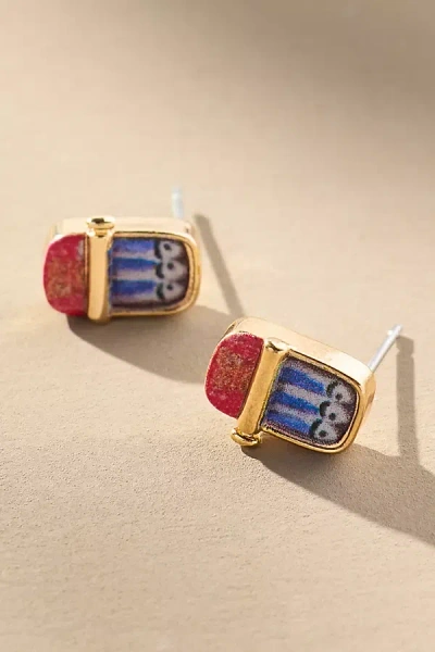 By Anthropologie Candy Icon Stud Earrings In Multi