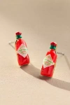 By Anthropologie Candy Icon Stud Earrings In Red