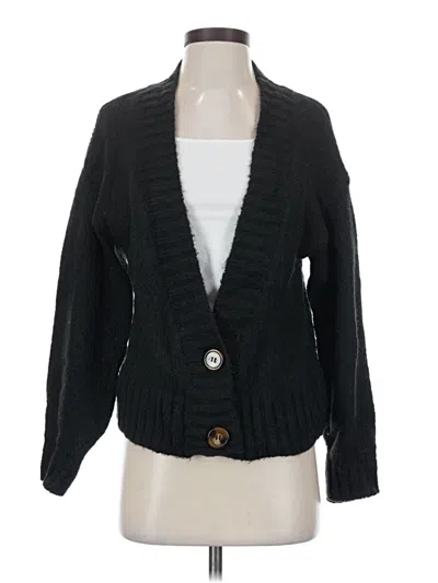 Pre-owned By Anthropologie Cardigan Sweater In Black