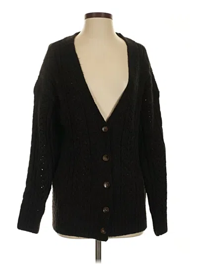 Pre-owned By Anthropologie Cardigan Sweater In Black