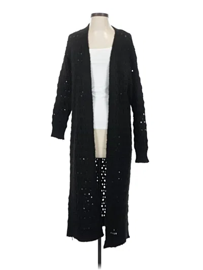 Pre-owned By Anthropologie Cardigan Sweater In Black