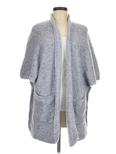 Pre-owned By Anthropologie Cardigan Sweater In Blue