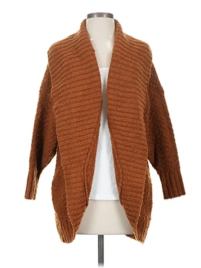 Pre-owned By Anthropologie Cardigan Sweater In Brown