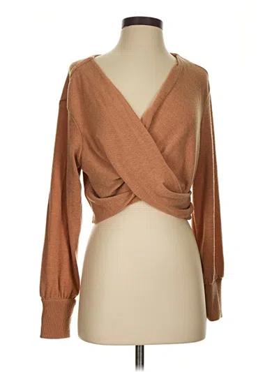 Pre-owned By Anthropologie Cardigan Sweater In Brown
