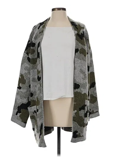 Pre-owned By Anthropologie Cardigan Sweater In Gray