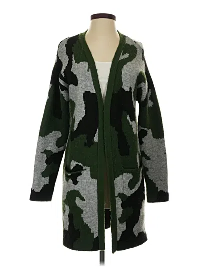 Pre-owned By Anthropologie Cardigan Sweater In Green