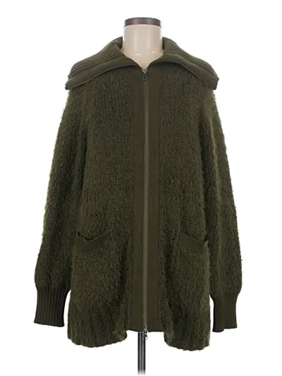 Pre-owned By Anthropologie Cardigan Sweater In Green
