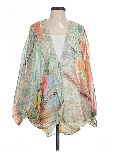 Pre-owned By Anthropologie Cardigan Sweater In Green