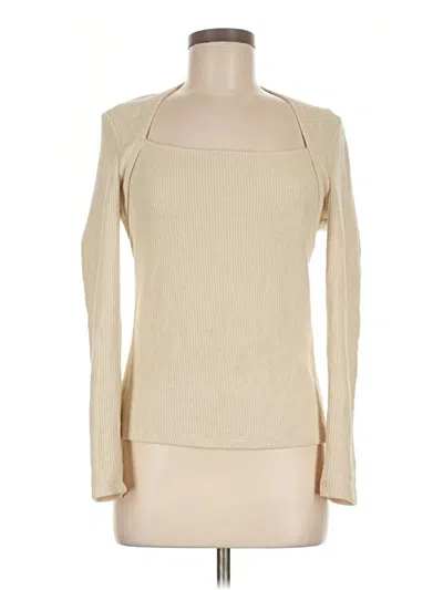 Pre-owned By Anthropologie Cardigan Sweater In Ivory