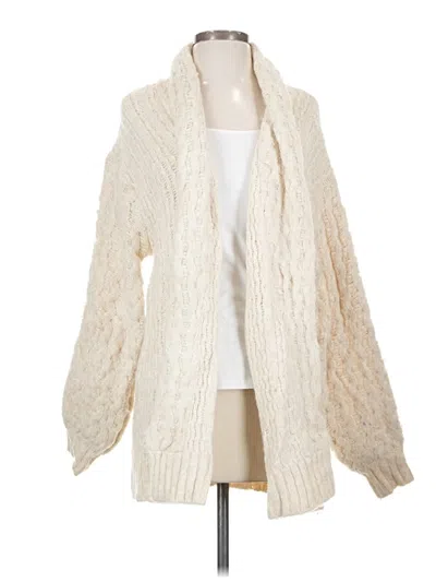 Pre-owned By Anthropologie Cardigan Sweater In Ivory