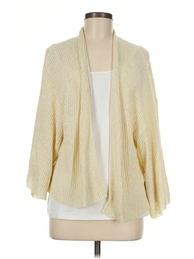 Pre-owned By Anthropologie Cardigan Sweater In Ivory