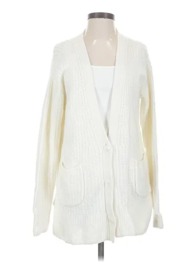 Pre-owned By Anthropologie Cardigan Sweater In Ivory